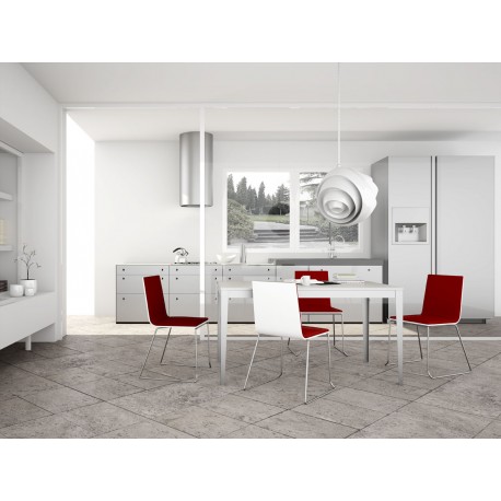 MESA DE COCINA ANGLIRU FIJA TAPA PORCELANICO